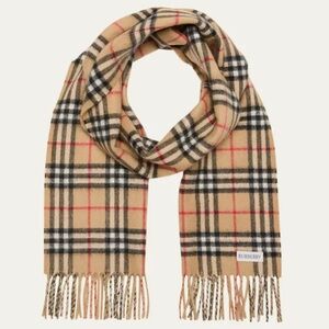 Burberrys of London Vintage Lambswool Vintage Check Plaid Scarf
